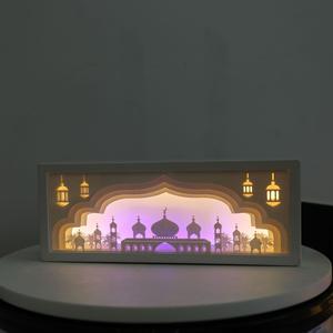 Veilleuse de Table LED 3D Découpée en Papier, Lampe de Chevet pour Chambre, Cadeau Idéal pour Fêtes, Fête des Mères, Amie, Enfants - Product Image 2