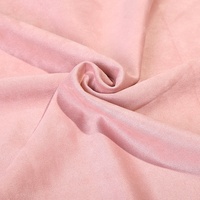 Nouvelle Collection Écologique Tricoté Recycler 100% Polyester rose Daim Brossé Tissu plongée Daim Tissu Durable pour Manteau