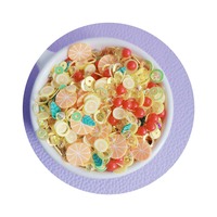 500G Plak Van Polymeerklei Met Citroenfruit-Thema Hagelslag Hete Plak Van Zachte Klei Voor Nail Art-Vakantiefeestdecor Liefdesbeeldje Model