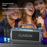 Haut-parleur portable d'extérieur 5.4 avec double micro, sortie 30W et longue autonomie pour la danse en plein air