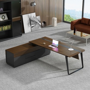 Bureau de direction en bois massif, mobilier de bureau - Product Image 3