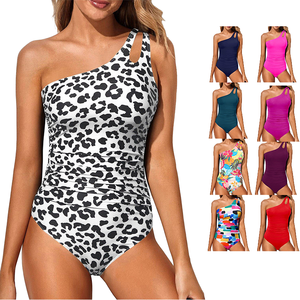 Maillot <span class=keywords><strong>de</strong></span> <span class=keywords><strong>bain</strong></span> bikini dos nu en dentelle asymétrique à une épaule, effet ventre plat, coupe haute, en Spandex/Nylon, collection 2026 – Maillot <span class=keywords><strong>de</strong></span> <span class=keywords><strong>bain</strong></span> femme tendance - Product Image 1