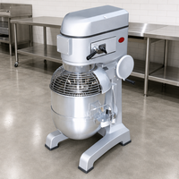 Commerciële 40L Planetaire Mixer met Veiligheidsbeugel, 3 Snelheden, 2kW, Staande Deegmixer voor Bakkerij en Restaurant