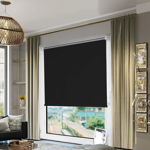 Persiana enrollable de ventanas motorizada eléctrica personalizable de alta <span class=keywords><strong>calidad</strong></span> <span class=keywords><strong>Mejor</strong></span> <span class=keywords><strong>precio</strong></span> Poliéster <span class=keywords><strong>Inteligente</strong></span> Durable Moderno Grueso para hoteles - Product Image 2