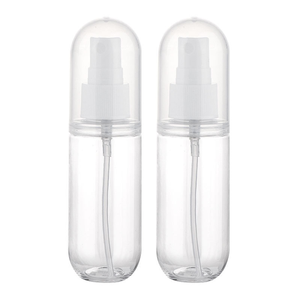 Échantillons gratuits bouteille de parfum de luxe 40ml 60ml en plastique givré de forme oblate avec capuchon à couverture complète - Product Image 5