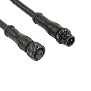 2 4 5 8 pin konektor Plug perempuan ke laki-laki OEM LED tahan air M16 M12 kabel IP68 m12 ekstensi tahan air konektor kabel M16 - Product Image 4