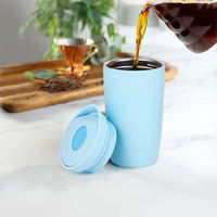 Tasses à café personnalisées en acier inoxydable 18/8 voyage Camping isolation scellée tasse à café isolée sous vide à boutons