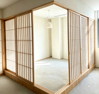 Panneau pliable en bois massif de style chinois personnalisé, design sculpté, plusieurs couleurs disponibles, pour l'intérieur, chambre à coucher, salon