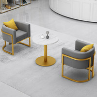 Fauteuils de loisirs en métal et velours doré, style nordique moderne, ensemble de fauteuils d'appoint de luxe pour salon et salle d'attente