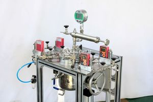 Système de réacteur de laboratoire haute performance bibo 1 litre sans agitation, avec régulateur de débit et dispositif d'échantillonnage en acier inoxydable - Product Image 2