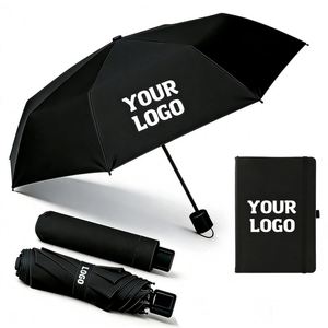 Wholesale Foldable Sun and Rain With Logo Custom Promo Business Gift Outdoor Travel Couples Adult <b>Folding</b> Umbrella - Product Image 1