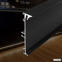Poignée d'armoire en aluminium avec diode LED Profil à traction élevée Surface anodisée T5 Temper