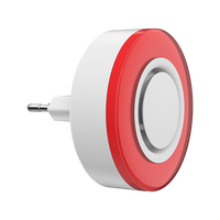 Sirène d'alarme intelligente Zigbee Heiman 95 dB Tuya, lumière stroboscopique sans fil puissante avec batterie de secours, fonction répéteur AC100-240V pour la maison