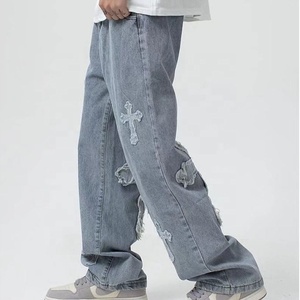 <span class=keywords><strong>Uomo</strong></span> Streetwear <span class=keywords><strong>Jeans</strong></span> larghi pantaloni Cross Hip Hop <span class=keywords><strong>uomo</strong></span> pantaloni larghi donna <span class=keywords><strong>Jeans</strong></span> <span class=keywords><strong>Boyfriend</strong></span> oversize <span class=keywords><strong>Jeans</strong></span> Denim - Product Image 4