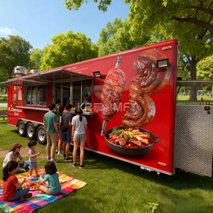 2025 Hot Selling Cater Ice Mobile <b>Trucks</b> For <b>Sale</b> Concession <b>Truck</b> Trailer Street <b>Food</b> Cart - Product Image 2