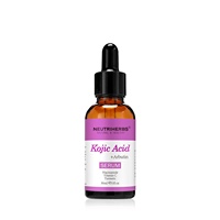 Sérum à l'acide kojique blanchissant pour soins de la peau du visage éclaircissant pour réduire les taches brunes de marque privée
