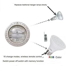 CSLIDO 12V 120V 15W <span class=keywords><strong>LED</strong></span> <span class=keywords><strong>Piscine</strong></span> Lumière RGB RF À Distance E27 E26 Base Spa <span class=keywords><strong>Ampoule</strong></span> Étang Sous-Marin Paysage Éclairage Lampe SMD2835 - Product Image 3