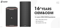 Système de sonorisation complet haut de gamme professionnel MAX-755 avec deux enceintes de 15 pouces, pour usage commercial, extérieur et églises