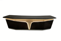 Bureau de direction moderne en bois massif haut de gamme |   Poste de travail de direction de luxe marron clair, réglable et extensible avec rangement