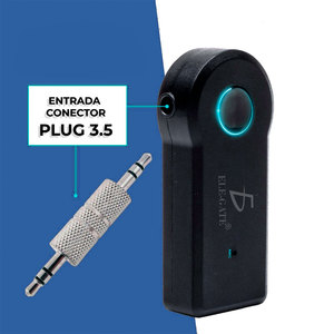 Émetteur-récepteur audio Bluetooth 3,5 mm rechargeable avec micro pour haut-parleurs - Product Image 4