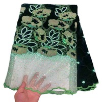Robe brodée en flanelle creuse avec tissu en dentelle fleurs à paillettes accessoire de style chaîne tricoté pour garçons sergé Dobby Design