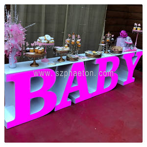 Suministros <span class=keywords><strong>para</strong></span> fiestas, soporte <span class=keywords><strong>para</strong></span> cartas <span class=keywords><strong>de</strong></span> <span class=keywords><strong>mesa</strong></span> <span class=keywords><strong>de</strong></span> postres, letrero luminoso con <span class=keywords><strong>letras</strong></span> <span class=keywords><strong>para</strong></span> Baby Shower <span class=keywords><strong>para</strong></span> decoraciones <span class=keywords><strong>de</strong></span> fiestas - Product Image 2