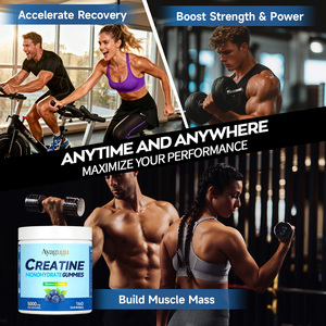 OEM <b>Creatine</b> Gummies Caffeine Free Muscle Strength Endurance Focus Energy Gym Sport Vegan Non-GMO Sugar Free Private Label OEM - Product Image 3