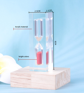 นาฬิกาทรายอะคริลิคแบบใสแบบดั้งเดิม 1 และ 3 นาที - Product Image 4
