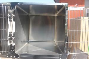 MT tıbbi paslanmaz çelik köpek kulübesi kafesleri kedi tavşan kafesi Metal <span class=keywords><strong>diy</strong></span> veteriner hastane için pet köpek kafesi - Product Image 4