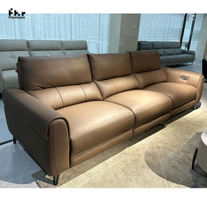 Sillón reclinable de cuero de estilo moderno ocio último diseño funcional relax - Product Image 6