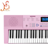 HUASHENG 61 Key Electronic Keyboard LCD/LED Display 100 Timbres Rhythms Teaching Home Practice
