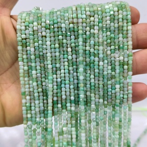 Cuentas de Malaquita Natural, Esmeralda, Diopsido, Facetadas, Redondas, de 2mm y 3mm, Piedras Preciosas Verdes Sueltas para Joyería - Product Image 5