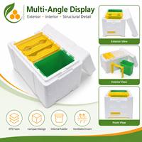Caja de Cría de Abejas Reinas de Espuma EPS, Equipo de Apicultura, Caja de Cría de Abejas Reinas Aislada para Granjas Apícolas