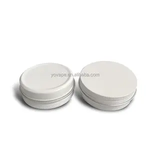 Hot sale wide neck metal cans 5g 10g 15 g 20g 30g 50 g Cosmetic Face Cream body moisturizer White Aluminum Jar Tin Cans With Lid