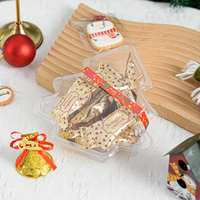 Boîte d'emballage en plastique vide en forme d'arbre de Noël pour bonbons cuisson Dessert pâtisserie occidentale biscuits Dessert affichage