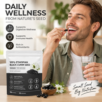 En stock – 180 gélules de suppléments de santé à base d'huile de cumin noir 1000 mg avec Thymoquinone pour le soutien immunitaire – Personnalisation OEM