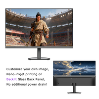 Écran LCD VA 27 pouces, 9,75 mm d'épaisseur, 100 Hz, ultra fin, pour ordinateur de bureau, rétroéclairage personnalisable, verre, gamme de couleurs large NTSC72-85%