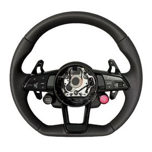 Volant en cuir <span class=keywords><strong>RS</strong></span> R8 Sport pour Audi A1 A3 R8 S4 S5 Q5 SQ5 A4 A5 A6 A7 RS3 RS4 RS5 TT TTRS - Product Image 1