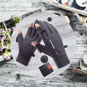 Gants de sport pour équitation, compatibles écran tactile, paume antidérapante, doublure polaire thermique pour l'hiver, imperméables, avec sangle de poignet réglable - Product Image 3