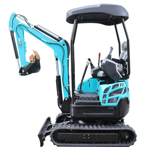 Mini-excavatrice EZ-18p de type chenillé, couleur bleue, à économie d'énergie, pour usage en construction - Product Image 4