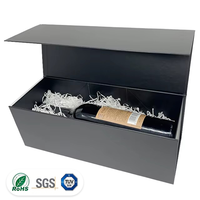 Boîte cadeau de luxe personnalisée pour vin, estampage à chaud, feuille d'or, logo en relief UV, fermeture magnétique, boîte d'emballage en carton pour bouteille de vin