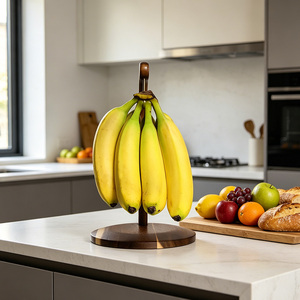Organizzatore per Dispensa Domestica in Legno di Banano con Base Rotonda Stabile, Braccio Curvo Anti-Caduta e Finitura Senza Bave, Personalizzato in Fabbrica - Product Image 6
