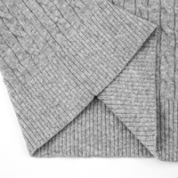 AiNear Vente en gros Conception de logo personnalisé OEM & ODM Pull décontracté à col montant gris pour homme 100% laine tricotée Fournisseur de pulls