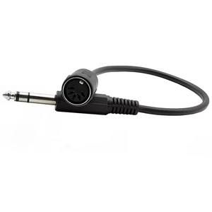 Câble d'extension audio stéréo TRS MIDI DIN 5 broches femelle vers Monoprice 6,35 mm (1/4 pouce) mâle, 30 cm, meilleure qualité pour clavier MIDI - Product Image 2