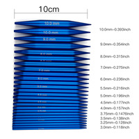 Ensemble d'aiguilles à tricoter circulaires interchangeables de qualité supérieure avec câbles tressés bleus détachables et remplaçables pour la confection de pulls, écharpes et travaux de tricot DIY