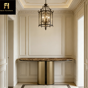 Table console décorative de luxe en céramique italienne pour salon et <span class=keywords><strong>couloir</strong></span>, table console d'angle en métal de haute qualité pour hôtel - Product Image 2