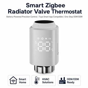 Thermostat intelligent pour <span class=keywords><strong>radiateur</strong></span> ZigBee 3.0 TRV, application Tuya, commande à distance, contrôleur <span class=keywords><strong>de</strong></span> température numérique pour le chauffage - Product Image 3