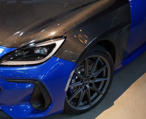 MRD convient pour Toyota Subaru GR86 BRZ garde-boue latéral en fibre de carbone style original 2022 + pour le remplacement de voiture Toyota.