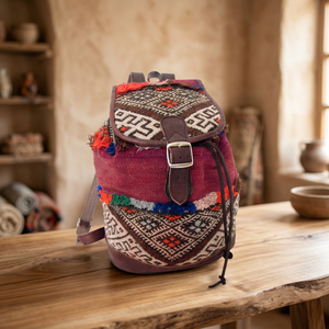 Mochila kilim marroquí excepcional hecha a mano - Product Image 3