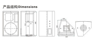 Suministro DE FÁBRICA DE China, altavoz de monitor pasivo de 2 vías con controlador HF de 10 pulgadas LF + 1,33 "para salón y Club multifuncional - Product Image 6